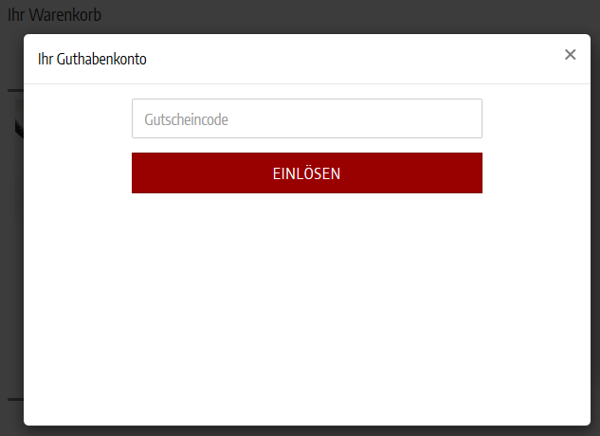 Gutscheine einlösen