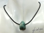 Preview: Chrysocolla and shattuckite in quartz on cord