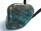 Preview: Chrysocolla in quartz on cord