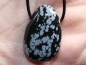 Preview: Snowflake obsidian on cord