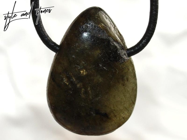 Labradorite on cord