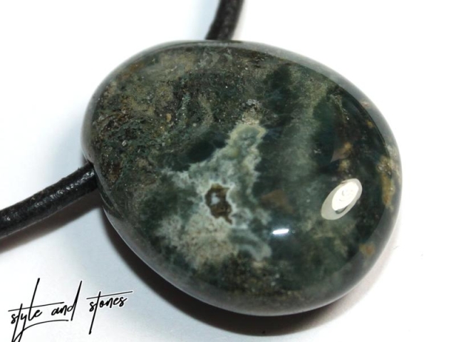 Ocean jasper on cord