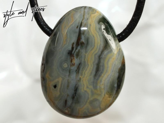 Ocean jasper on cord