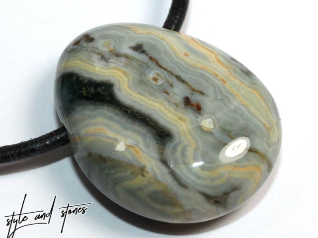 Ocean jasper on cord