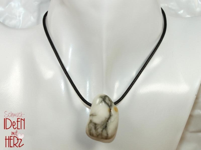 Howlite on cord