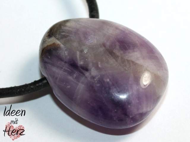 Amethyst on cord