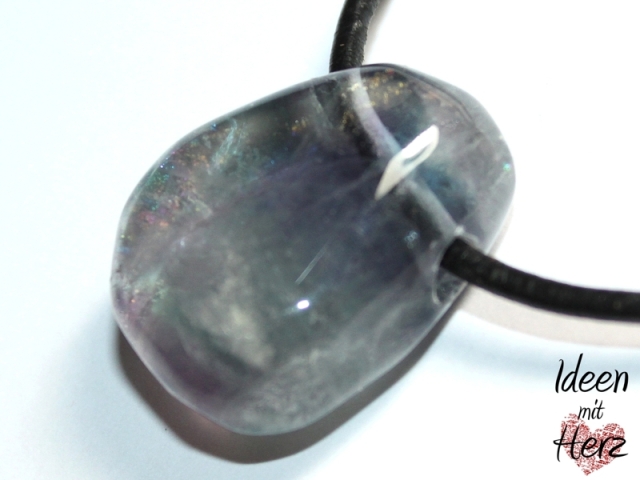 Fluorite on cord