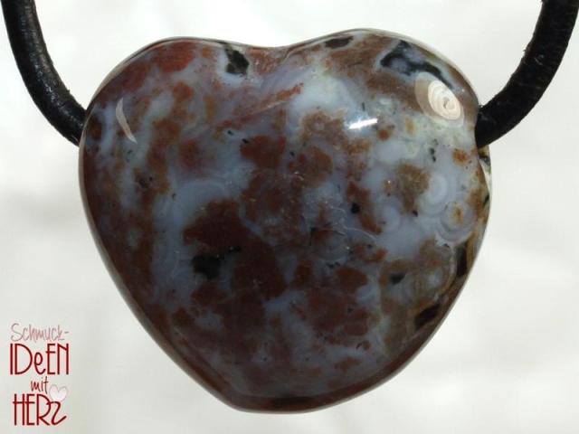 Ocean jasper on cord