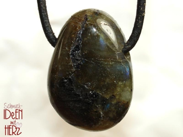 Labradorite on cord