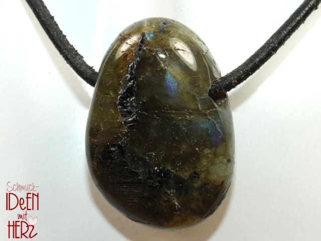 Labradorite on cord