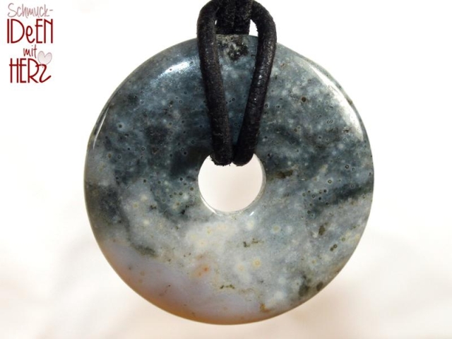 Ocean jasper on cord