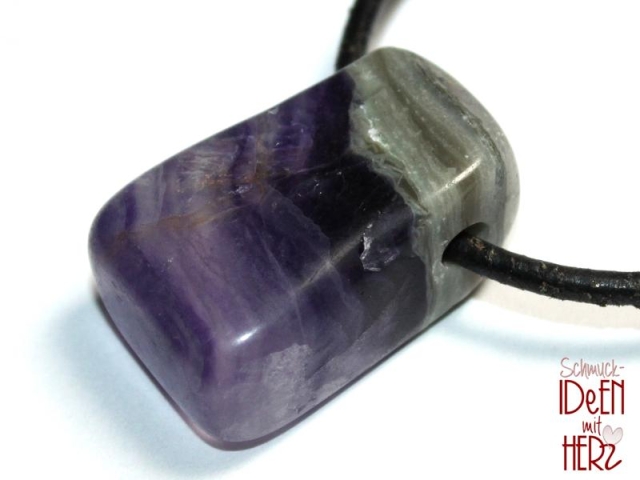 Fluorite on cord