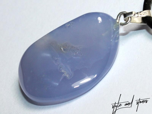 Chalcedony on cord