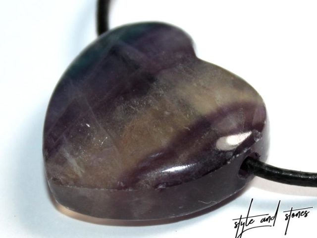 Fluorite on cord