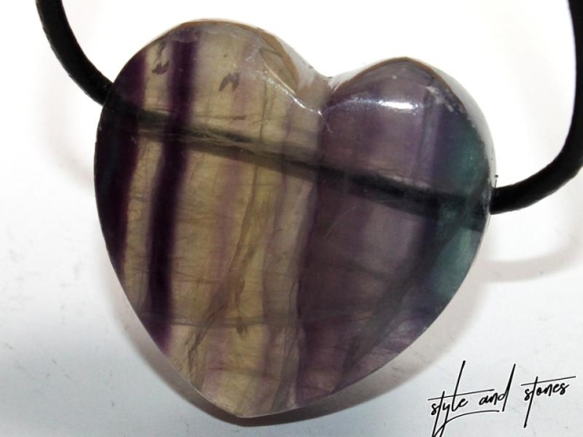 Fluorite on cord