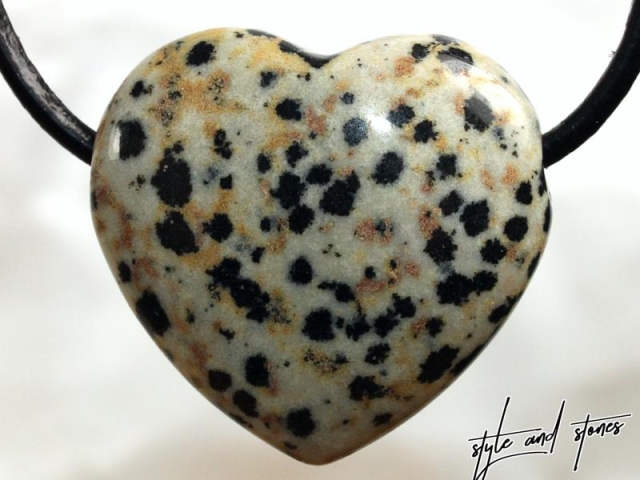 Dalmatian stone on cord