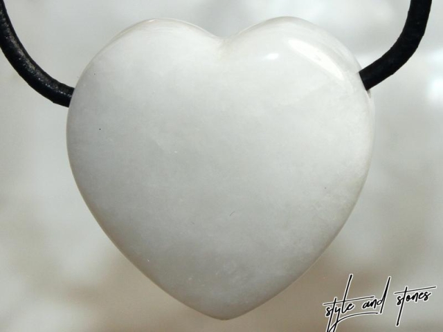 White agate on cord