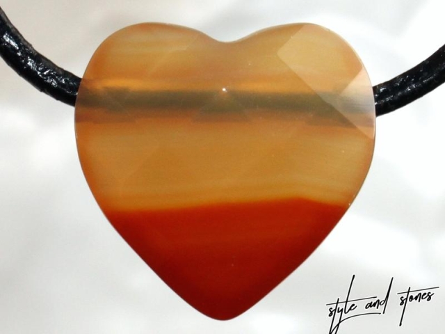 Carnelian on cord