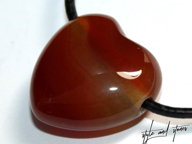 Carnelian on cord