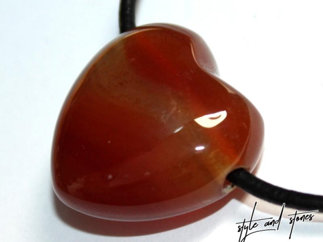 Carnelian on cord