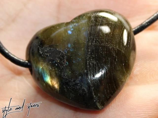 Labradorite on cord