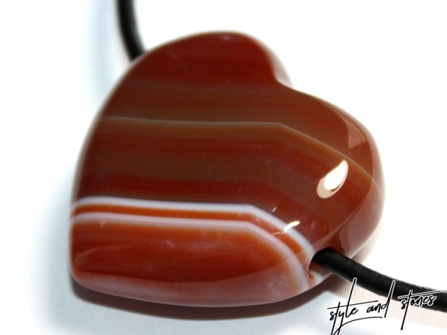 Carnelian on cord