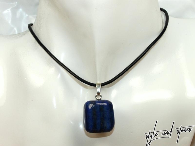 Lapis lazuli on cord