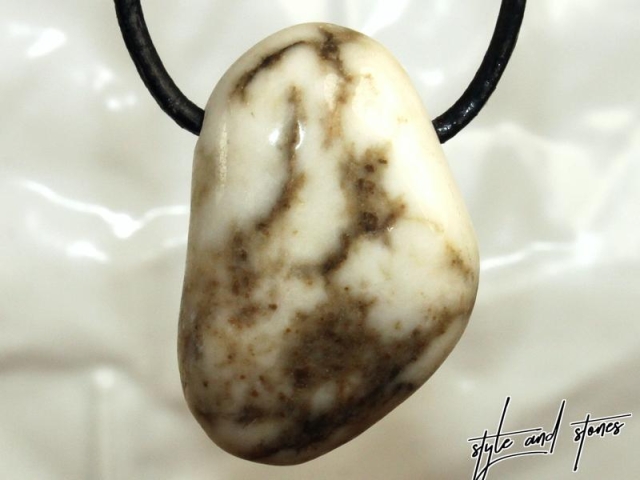 Howlite on cord