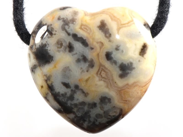 Crazy lace agate on cord