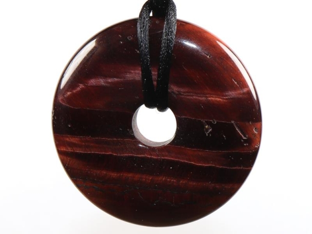 Red tigers eye on cord