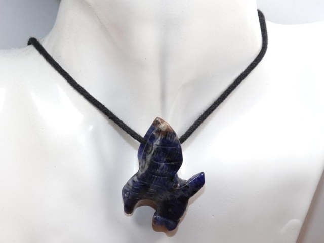 Sodalite on cord