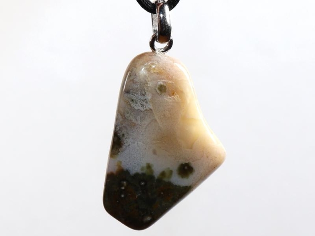 Ocean jasper on cord