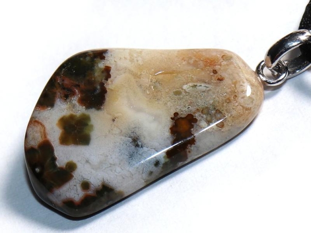 Ocean jasper on cord