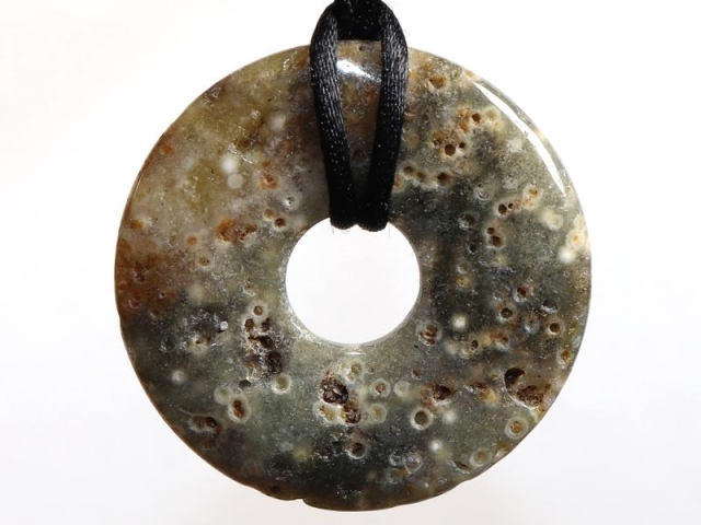 Ocean jasper on cord