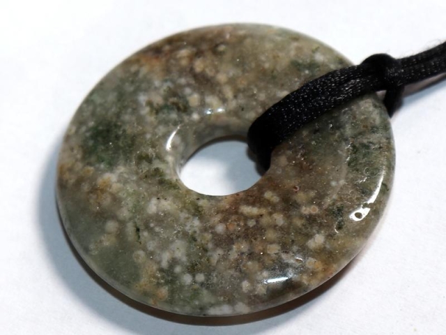 Ocean jasper on cord