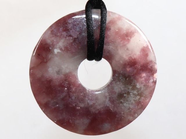 Lepidolite on cord