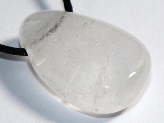 Rock crystal on cord