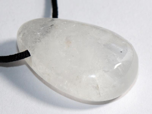 Rock crystal on cord