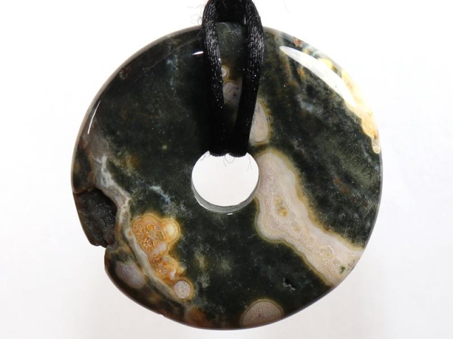 Ocean jasper on cord