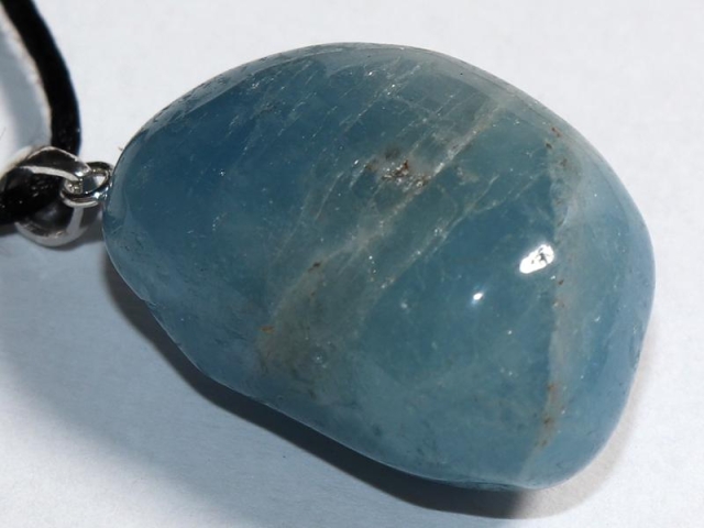 Aquamarine on cord