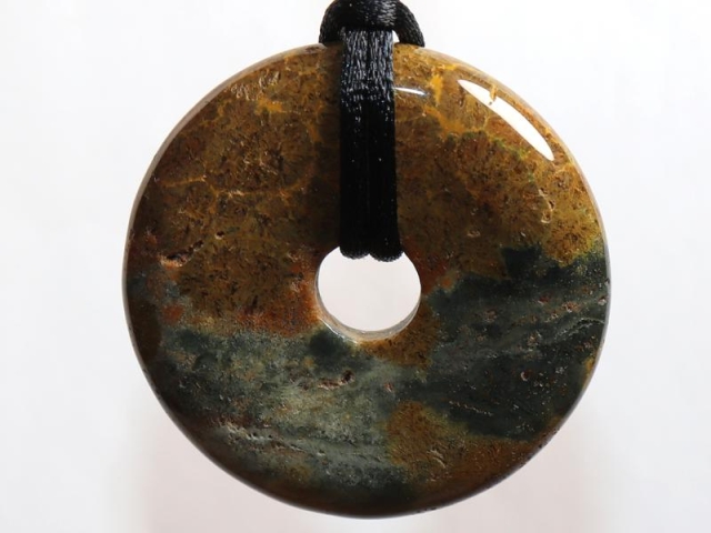 Ocean jasper on cord