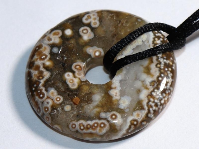 Ocean jasper on cord