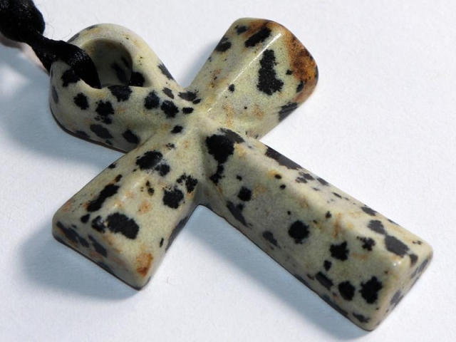 Dalmatian stone on cord
