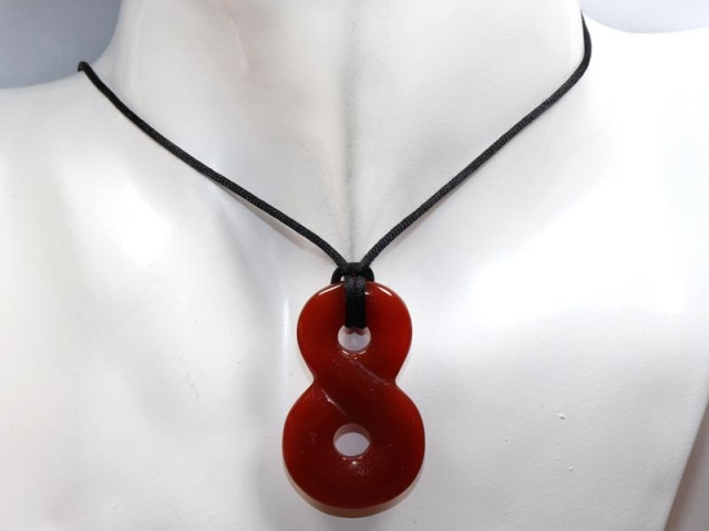 Carnelian on cord