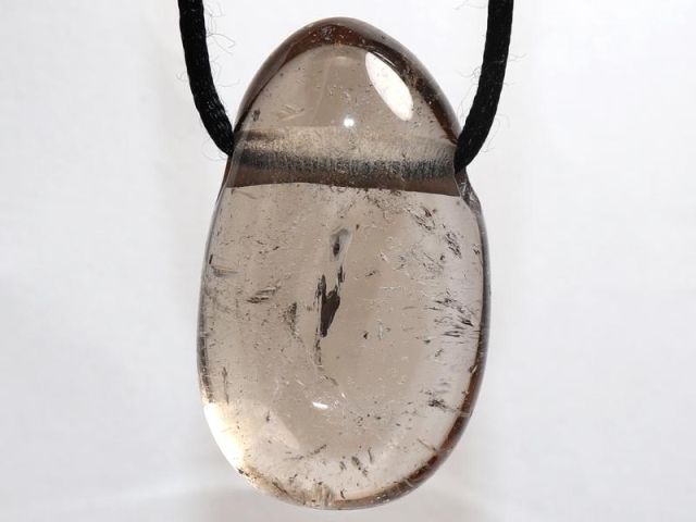 Smoky quartz on cord