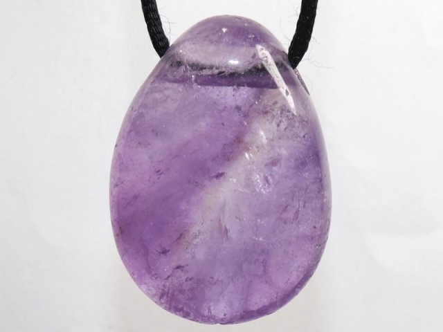 Amethyst on cord