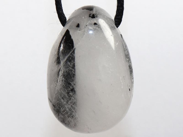 Tourmaline quartz on cord