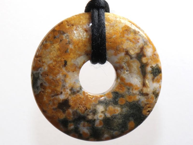 Ocean jasper on cord