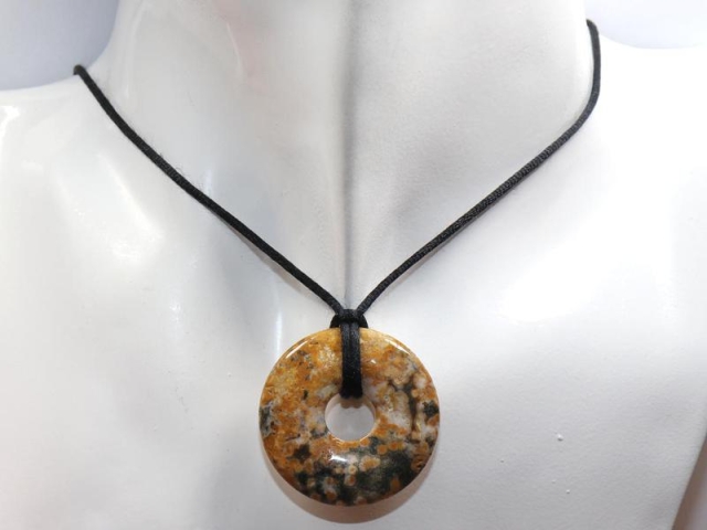 Ocean jasper on cord