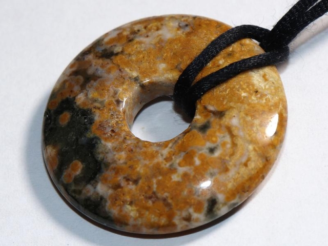 Ocean jasper on cord